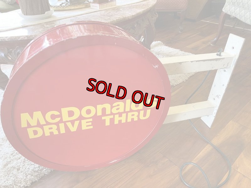 画像4: Mcdonalds、レアなマクドナルドのドライブスルーサイン (両面タイプ)、電光看板、ストアディスプレイ (4)