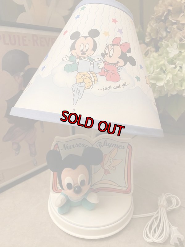 画像1: Disney Mickey Mouse  lamp stand ディズニー　ミッキーマウスのナイトランプ (1)