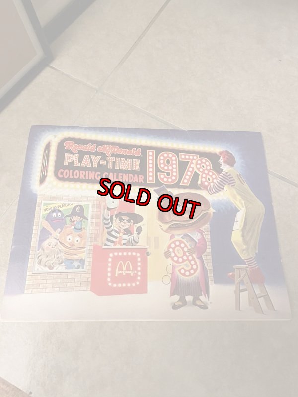 画像2: Mcdonald Calendar マクドナルドの色ぬりカレンダー　1978年 (2)