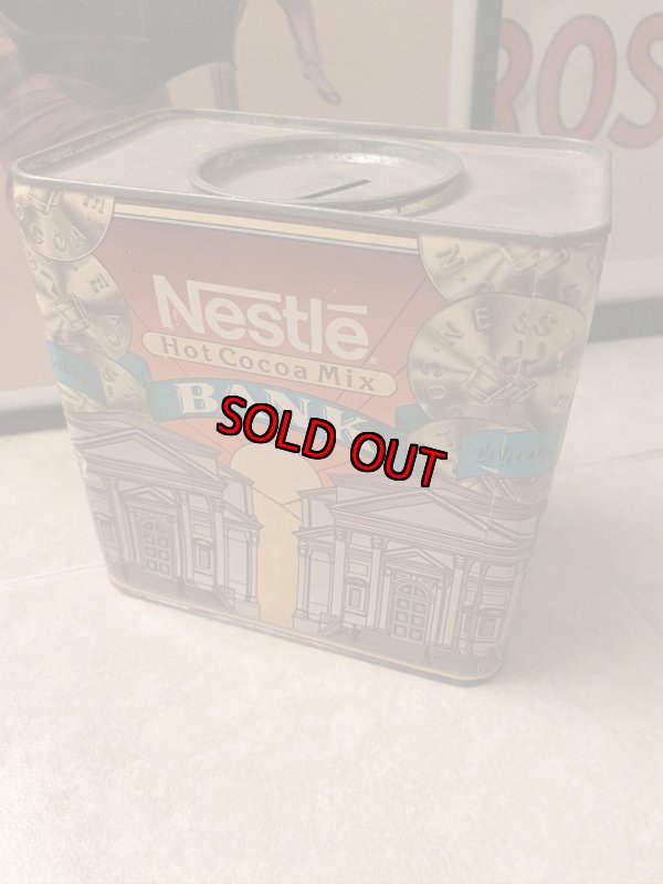 画像2: Nestle Cocoa Tin  bank ネスレ　ココア缶　ティン製の貯金箱 (2)