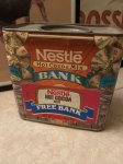 画像1: Nestle Cocoa Tin  bank ネスレ　ココア缶　ティン製の貯金箱 (1)