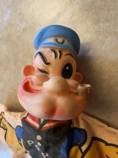 画像1: Popeye  puppet ポパイのパペット　指人形(Hold)