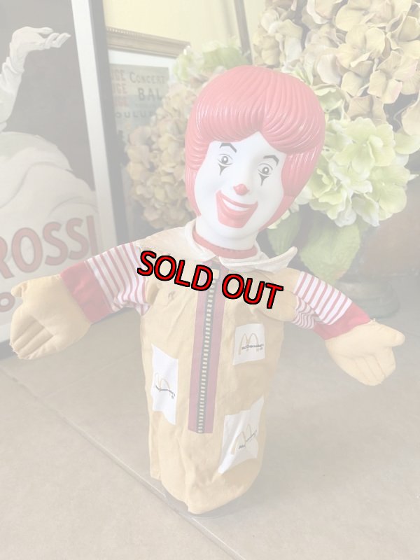 画像1: McDonald’s  Puppet Ronald マクドナルドのロナルド　パペット　指人形 (1)