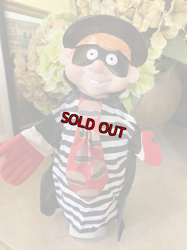 画像1: McDonald’s Hamberglar Hand Puppet マクドナルドのハンバーグラー　パペット　 (1)