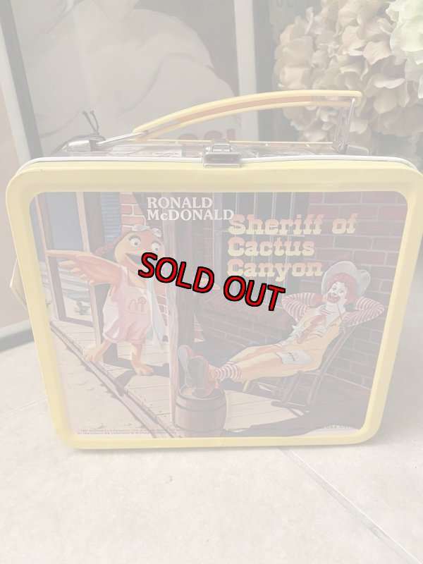 画像3: Mcdonalds、マクドナルドのティン製　ランチボックス 水筒付き、タグ付き　80年代 (3)