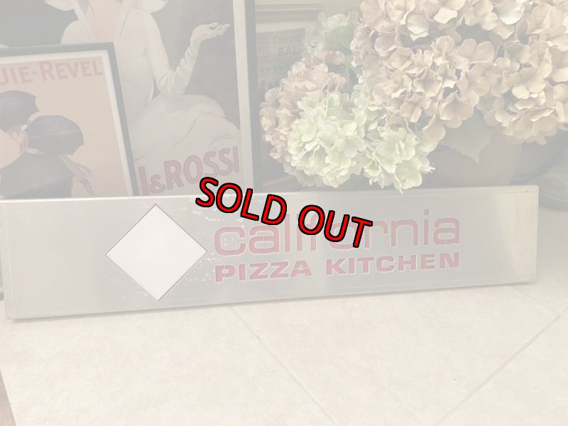 画像1: Pizza California Kitchen sign ピザカリフォルニアキッチンのサイン、看板、ストアディスプレイ (1)
