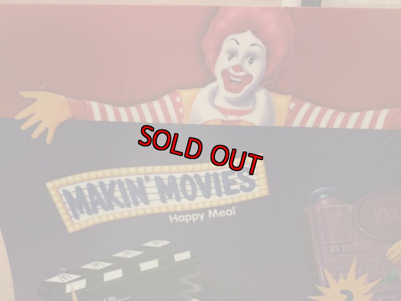 画像2: McDonald’s  Store Menu board　Makin‘ Movies マクドナルドの店頭販促用　メニュー　メイキング　ムービー (2)