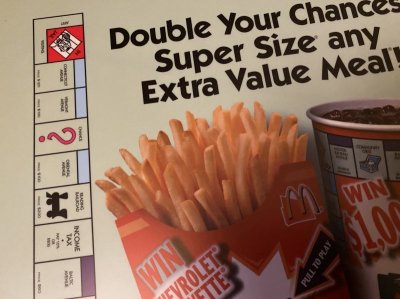 画像1: McDonald’s  Store Menu board  Monopoly マクドナルドの店頭販促用　メニュー　モノポリー