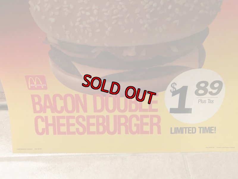 画像3: McDonald’s  Store Menu board　Sizzling マクドナルドの店頭販促用　メニュー　シジリング　1989 (3)