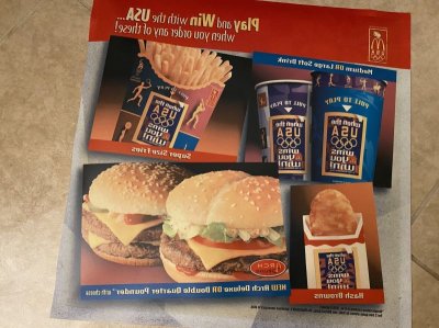 画像2: McDonald’s  Store Menu board  Olympic マクドナルドの店頭販促用　メニュー　オリンピック