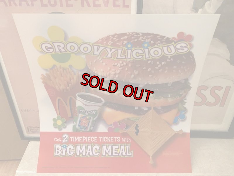 画像1: McDonald’s  Store Menu board　GroovyLicious マクドナルドの店頭販促用　メニュー　グルービィリシャス (1)