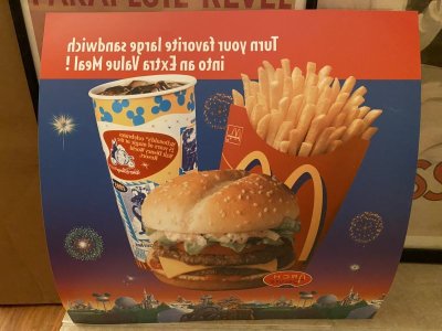 画像2: McDonald’s  Store Menu board　Extra Value  Meal マクドナルドの店頭販促用　メニュー　エクストラバリューミール