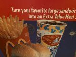 画像2: McDonald’s  Store Menu board　Extra Value  Meal マクドナルドの店頭販促用　メニュー　エクストラバリューミール (2)