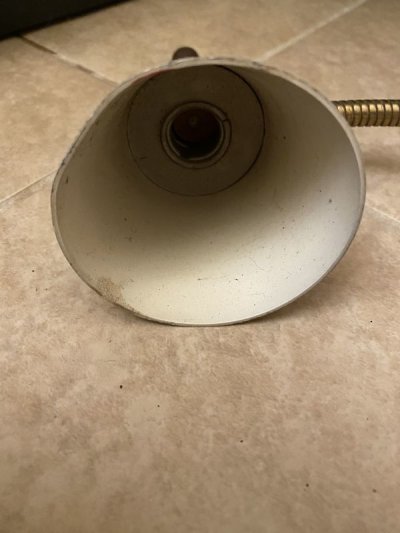 画像1: Mid century gold lamp ミッドセンチュリーのゴールドランプ