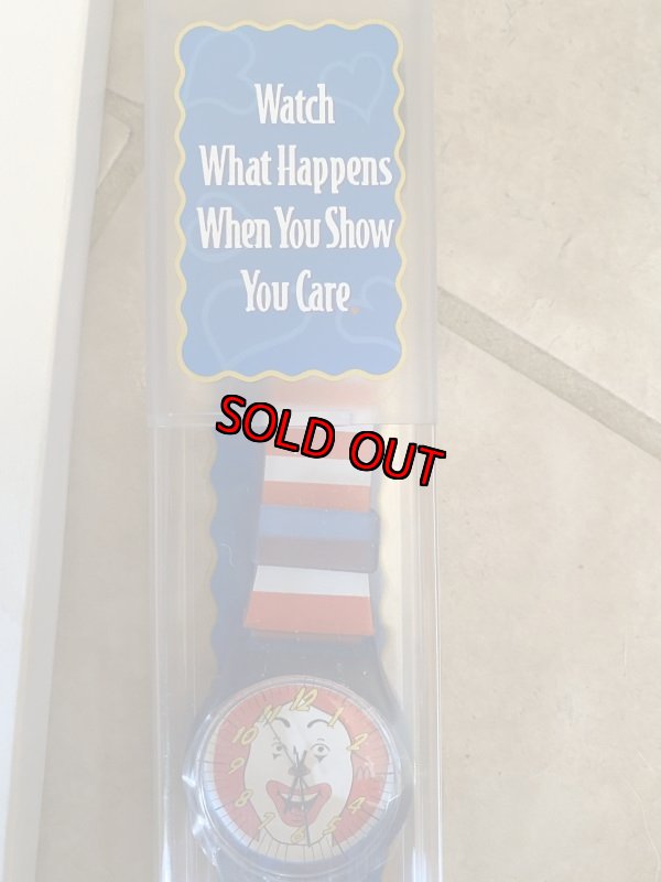 画像2: Ronald McDonald Watch Kimberly-Clark 箱入りマクドナルドのロナルド腕時計 (2)