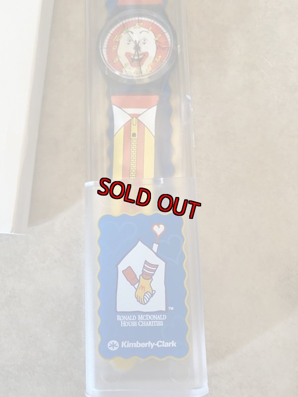 画像3: Ronald McDonald Watch Kimberly-Clark 箱入りマクドナルドのロナルド腕時計 (3)