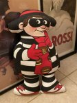 画像1: McDonald’s Hamberglar Pillow Doll  マクドナルドのハンバーグラー　　ピロードール　　1987 (1)