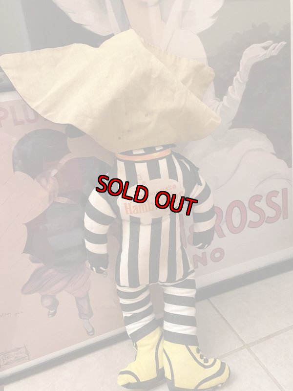 画像4: McDonald’s Hamberglar Pillow Doll  マクドナルドのハンバーグラー　　ピロードール (4)