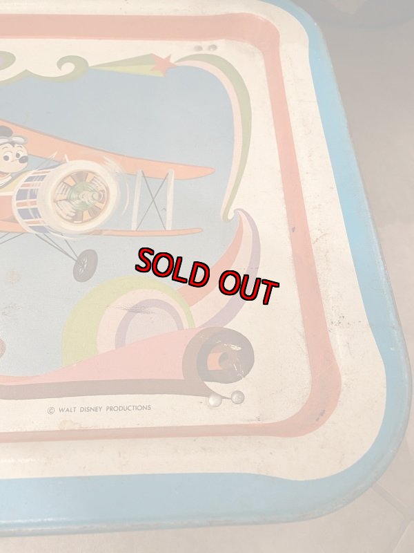 画像4: Disney Mickey Mouse Tin Tray  ディズニー　ミッキーマウス　ティン製　トレー　 (4)