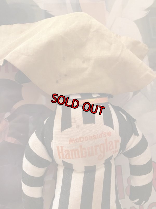 画像5: McDonald’s Hamberglar Pillow Doll  マクドナルドのハンバーグラー　　ピロードール (5)
