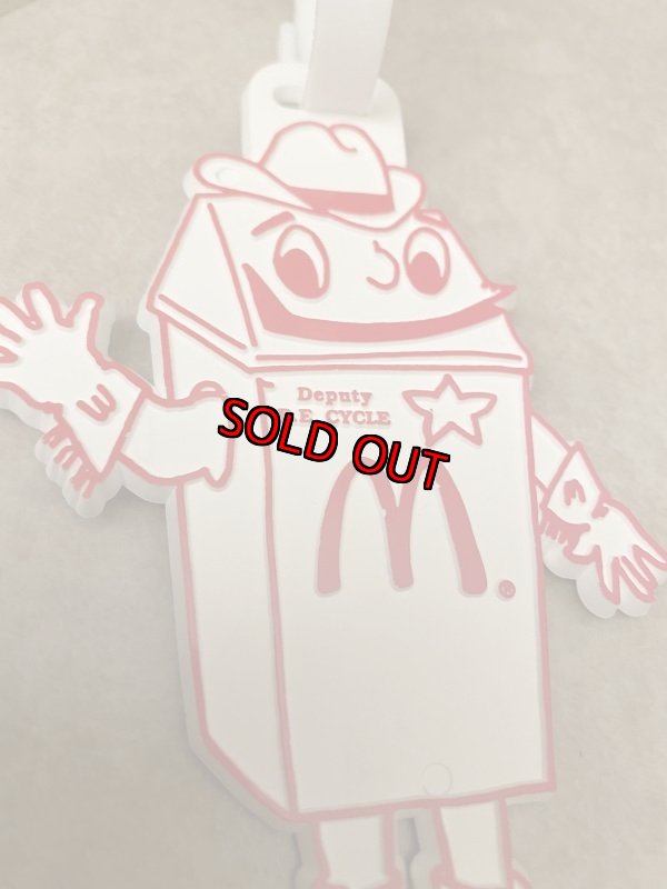 画像2: McDonalds Rare Vintage Advertisement Deputy R.E. Cycle Tag マクドナルドのネーム　タグ (2)