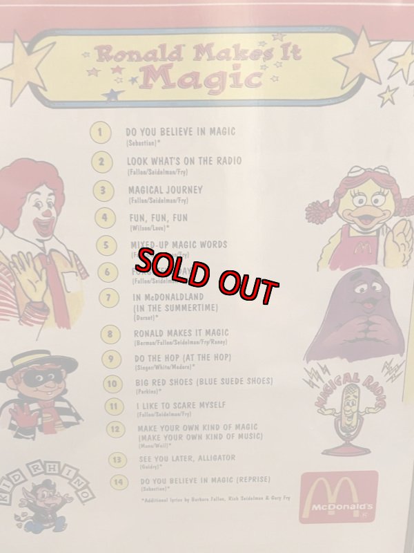 画像5: Mcdonald’s Cassette Tape マクドナルド カセットテープ (5)