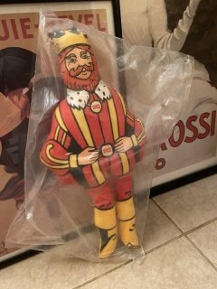 バーガーシェフ　ビンテージピロードール Burger King Pillow Doll バーガーキング ビンテージ ピロー