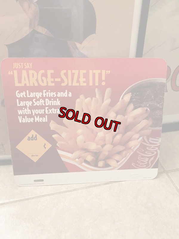 画像2: McDonald’s  Store Menu board　Flintstones 1994 マクドナルドの店頭販促用　紙メニュー　フリントストーンバージョン (2)