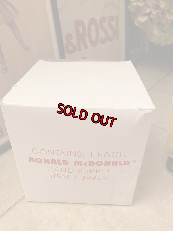 画像5: McDonald’s  Hand Puppet Ronald With Box 箱付きマクドナルドのロナルド　ハンドパペット　 (5)