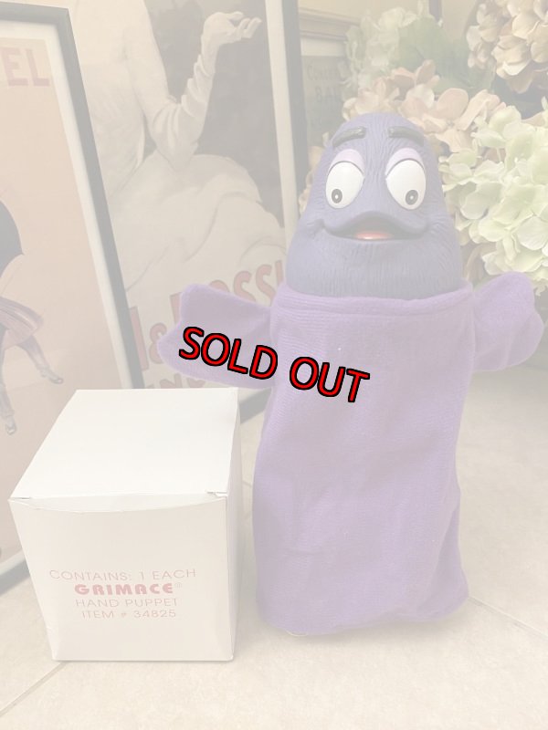 画像1: McDonald’s Hand Puppet Grimace With Box 箱入り　マクドナルドのグリマス　ハンドパペット (1)