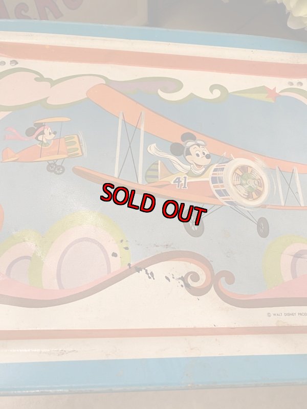 画像2: Disney Mickey Mouse Tin Tray  ディズニー　ミッキーマウス　ティン製　トレー　 (2)