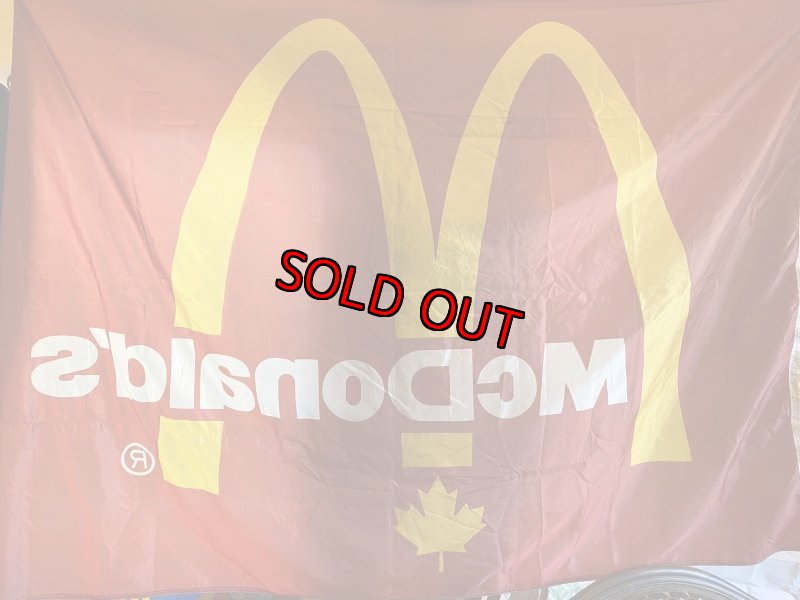画像3: McDonald’s  Canada Flag マクドナルド　カナダ　大きな旗　フラッグ (3)