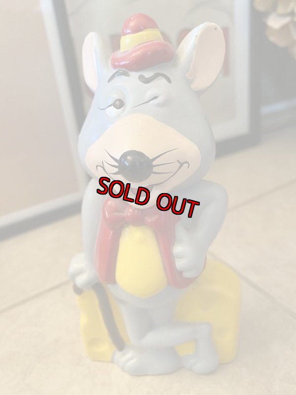 画像1: Chuck E. Cheese Plastic Bank チャッキーチーズのプラスチック製、貯金箱(B) (1)