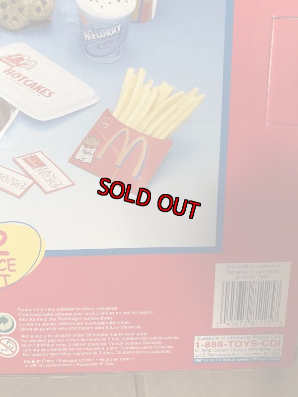 画像7: McDonald’s kids play food set with box マクドナルドの箱入りプレイフードセット (7)
