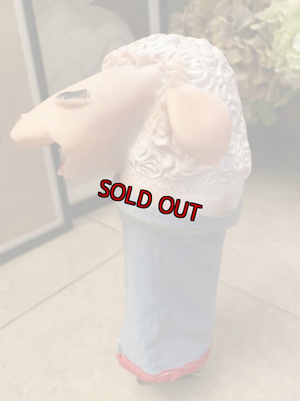 画像3: Lamb Chop  hand puppet ラムチョップ　羊のハンドパペット　60年代 (3)