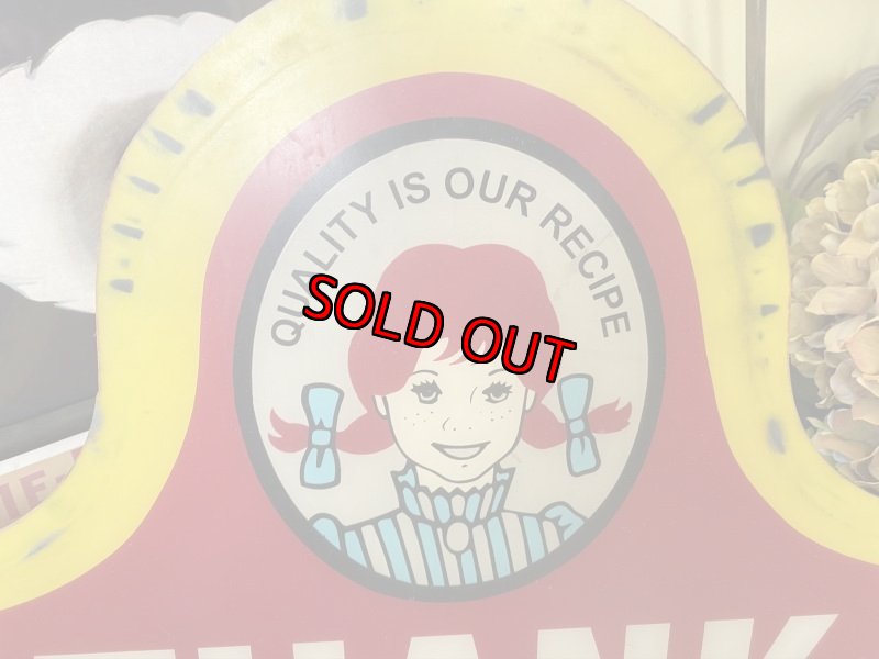 画像2: Wendy’s drive though Sign ウエンディーズ ドライブスルーサイン、看板、ストアディスプレイ (2)