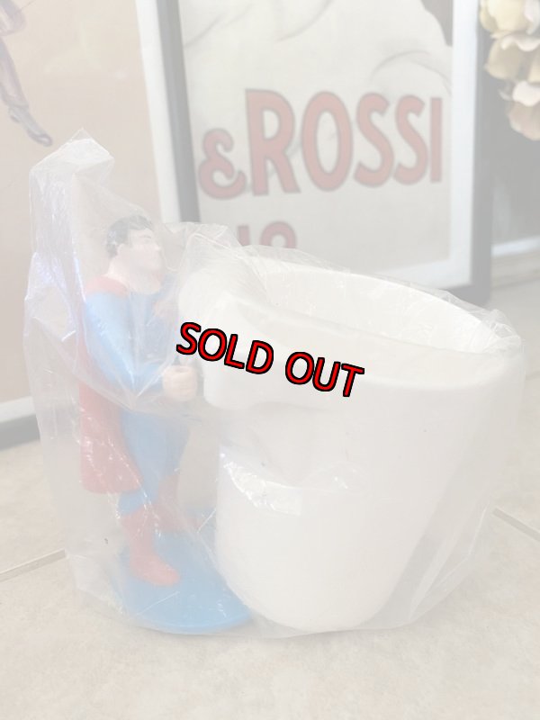画像1: Superman Figure Plastic Mug Burger King 袋入りバーガーキング　スーパーマン　フィギュアとマグ (1)