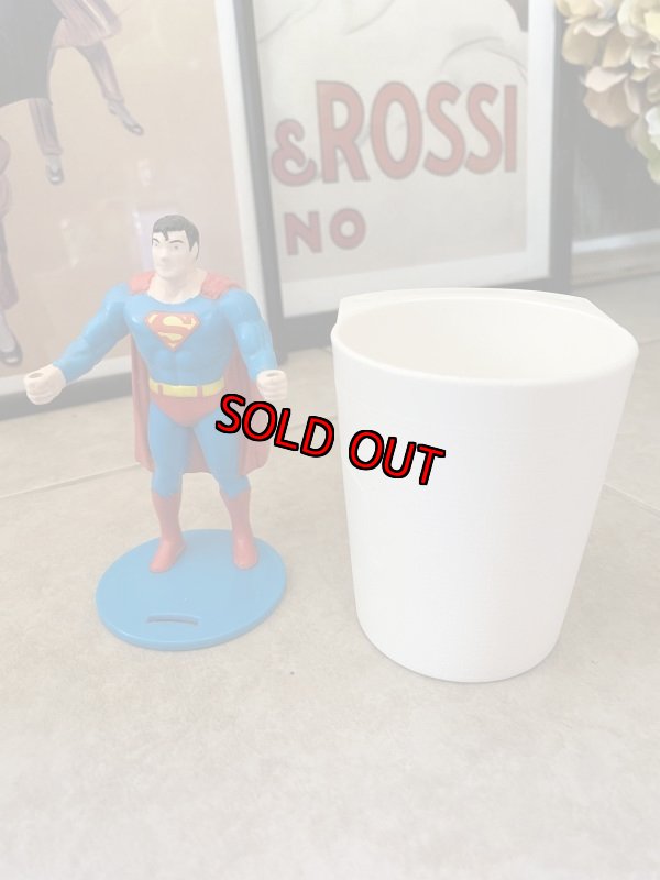 画像2: Superman Figure Plastic Mug Burger King バーガーキング　スーパーマン　フィギュアとマグ (2)