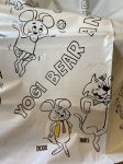 画像4: Hanna 　Barbera Yogi Bear Coloring Table Clothes ハンナバーベラ　ヨギベア の色塗りテーブルクロス (4)