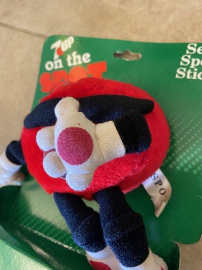 画像1: Seven Up 7Up Spot Plush Doll With Paper セブンアップ　スポット　ドール