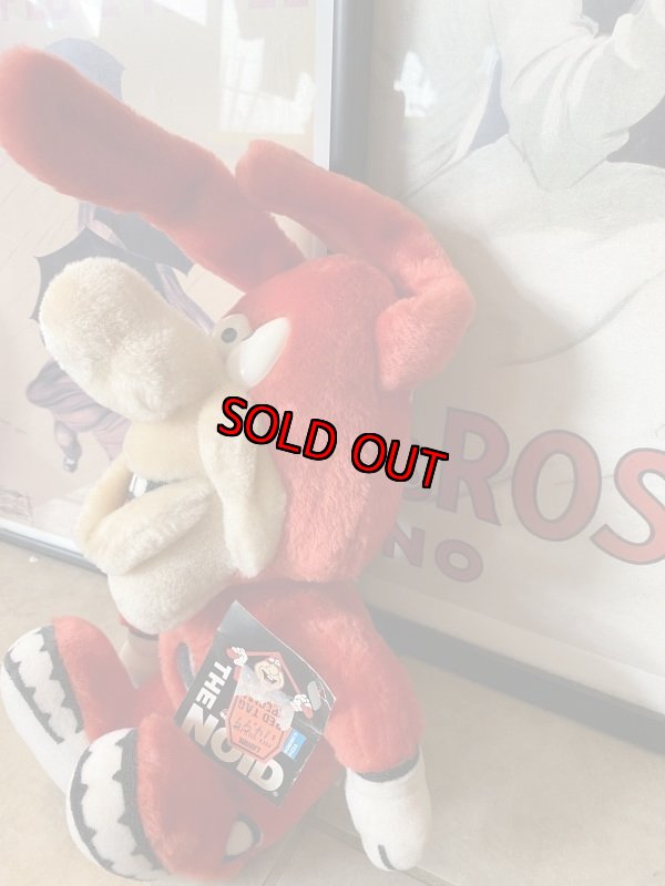 画像2: Domino Pizza Noid Plush Doll ドミノピザ ノイド ドール ぬいぐるみ (2)