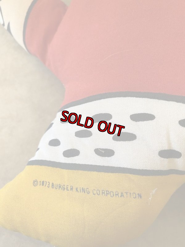 画像6: Burger King Pillow Doll バーガーキングのワイド　ピロードール 70年代　 (6)