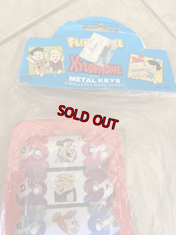 画像3: Flintstones Hanna Barbera xylophone with bag.... フリントストーン袋入りおもちゃの木琴1986年 (3)