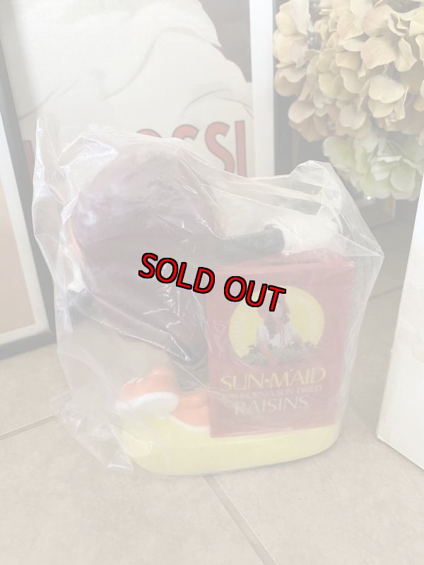 画像3: California Raisins  Plastic Coin Bank With Box カリフォルニアレーズンの箱入りプラスチック製貯金箱 (3)