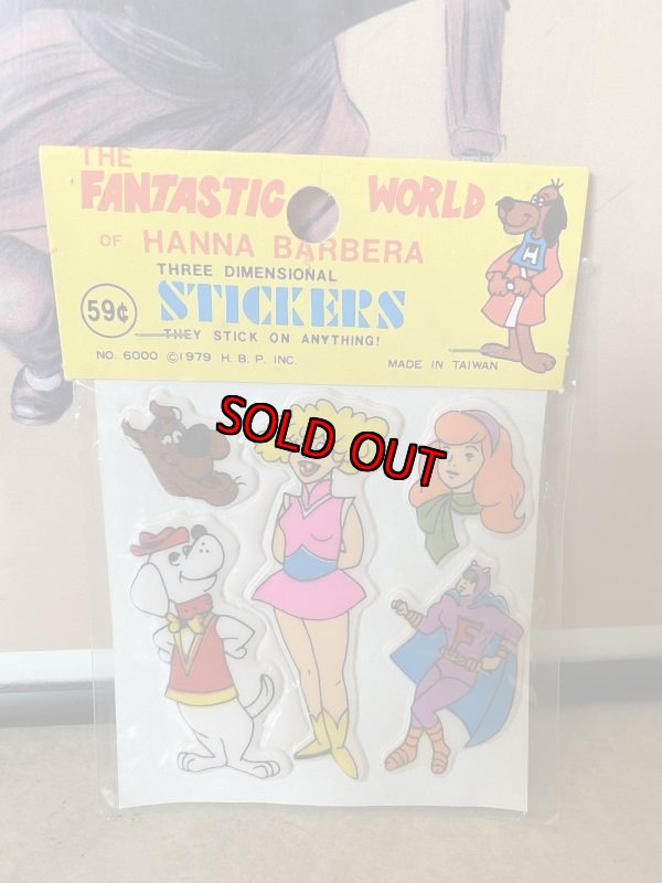 画像2: Fantastic World Of Hanna Barbera Stickers 1979 ハンナ・バーベラの3D ステッカー3枚セット (2)