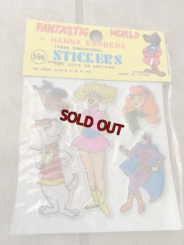 画像3: Fantastic World Of Hanna Barbera Stickers 1979 ハンナ・バーベラの3D ステッカー3枚セット (3)