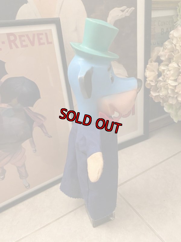画像6: Huckleberry Hound Hand  puppet  Rubber Face Germany  ハックルベリーハウンド　ハンナバーベラ　ハンドパペット　ラバーフェイス (6)