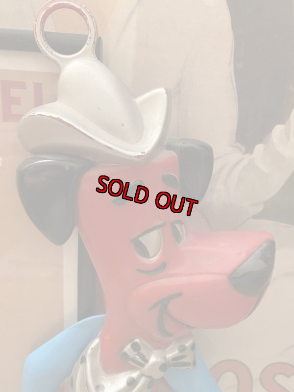 画像2: Huckleberry Hound Wall Plaques Red&Blue ハックルベリーハウンド　ハンナバーベラ　壁掛け　レッド&ブルー (2)