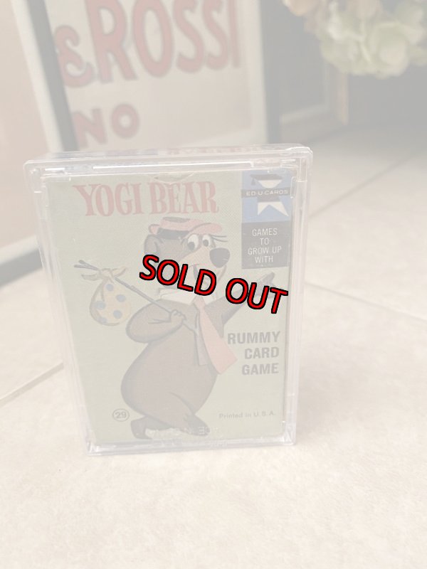画像3:  Yogi Bear rummy Card Game With Case ヨギベア  ケース入り カードゲーム 60年代 (3)