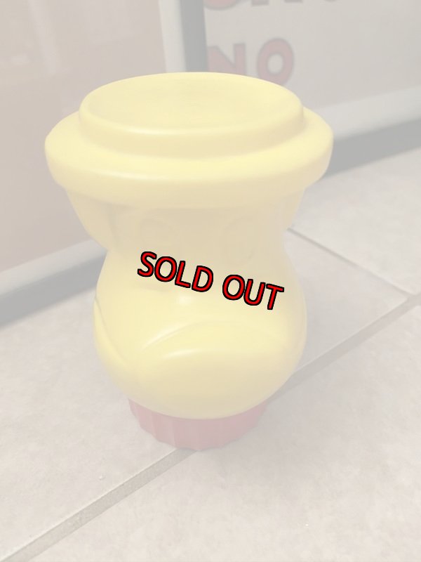 画像1: Huckleberry Hound  Head Plastic Jar ハックルベリーハウンド　ハンナバーベラ　プラスチック　ヘッド　ジャー (1)